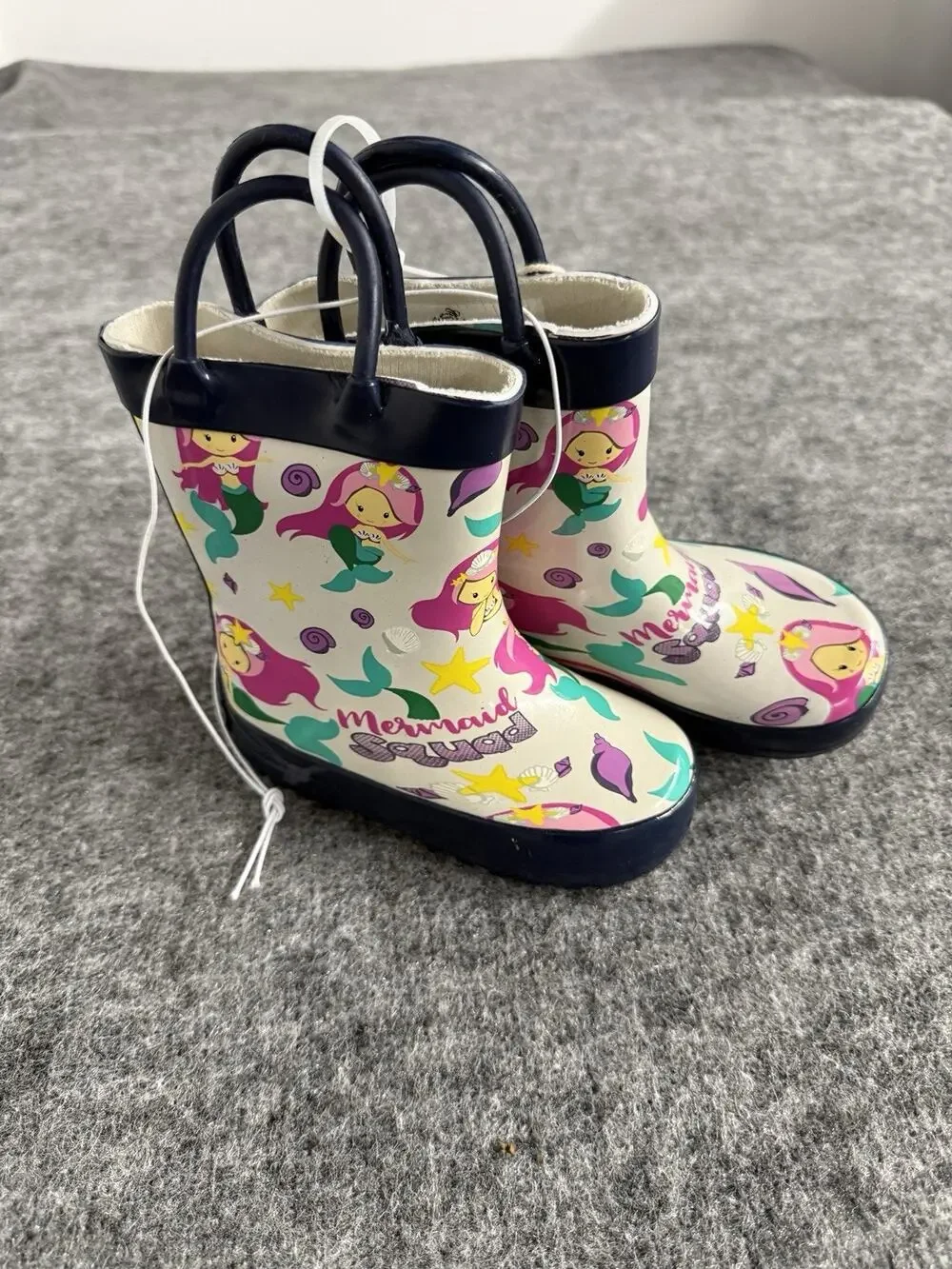 Mucky Wear Toddler Girls Rain Boots 4T Kids Rubber Mermaid N120